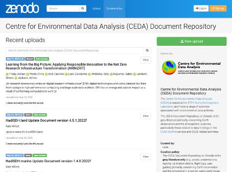 Screenshot of document repository that Adrian helped to improve